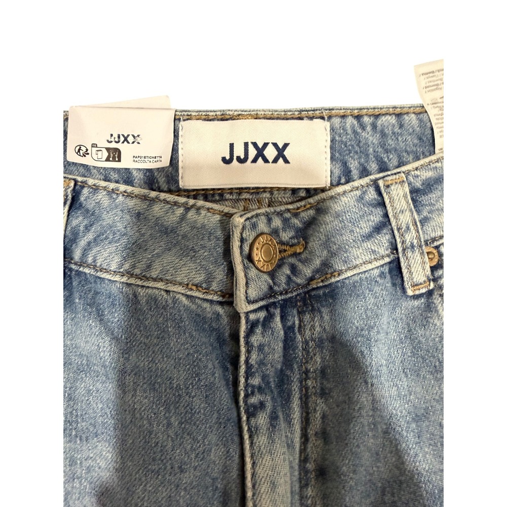 JJXX  Wide High Waist Light Blue Denim Jeans Size 31 W24 L28‎ - Picture 6 of 9